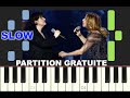 SLOW piano tutorial &quot;TU ES MON AUTRE&quot; Lara Fabian et Maurane, avec partition gratuite (pdf)