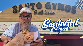 No Ocean View… Just Really Good Food in Santorini #foodreview #streetfood #santorini