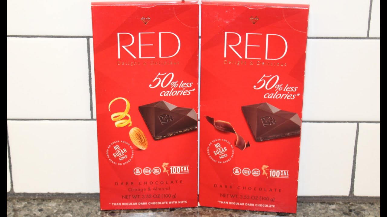 Red Delight & Delicious 50 Less Calories Dark Chocolate Orange