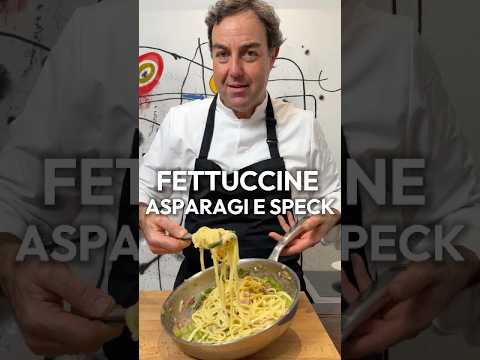 Fettuccine con Asparagi e Speck