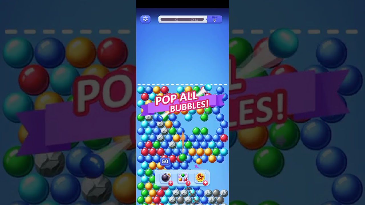 Shoot bubbles hard level 86 to 90 finish in one time #games #gaming 