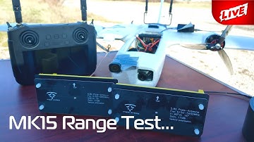SIYI MK15 range test with larger directional antennas + hotspot to laptop for telemetry is working!!