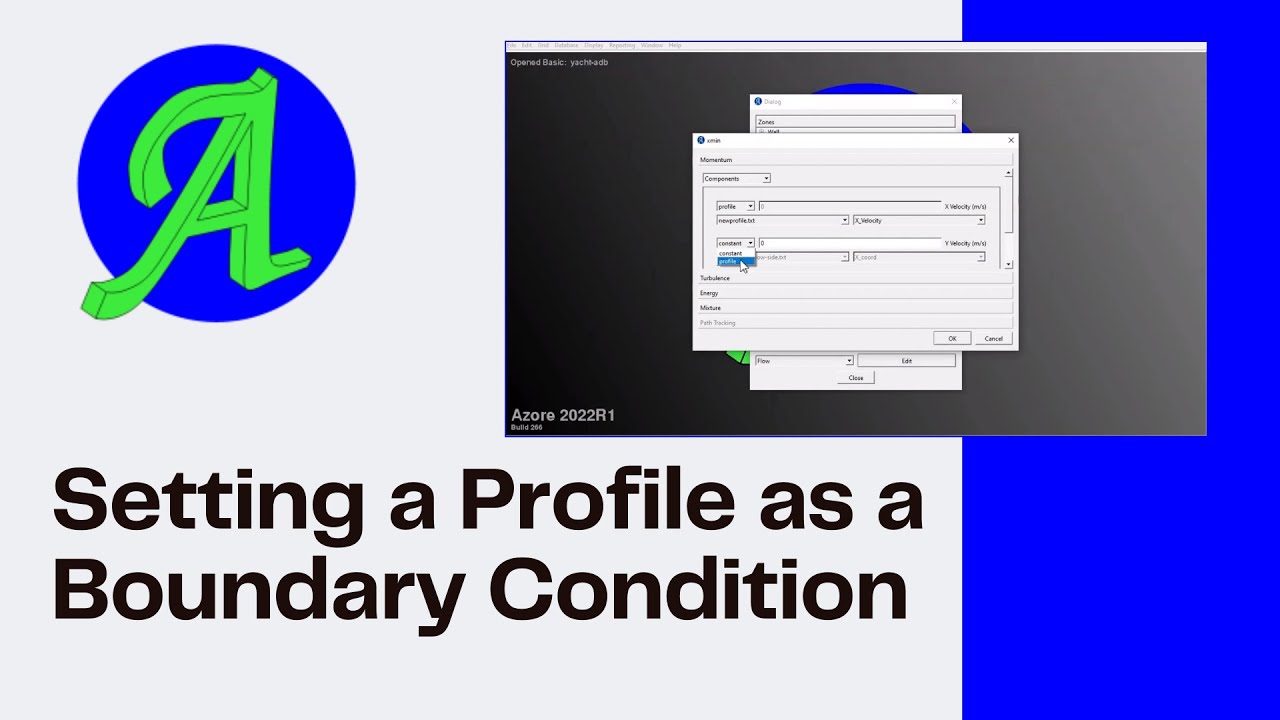 Setting a Profile as a Boundary Condition | Azore CFD Tutorial - YouTube