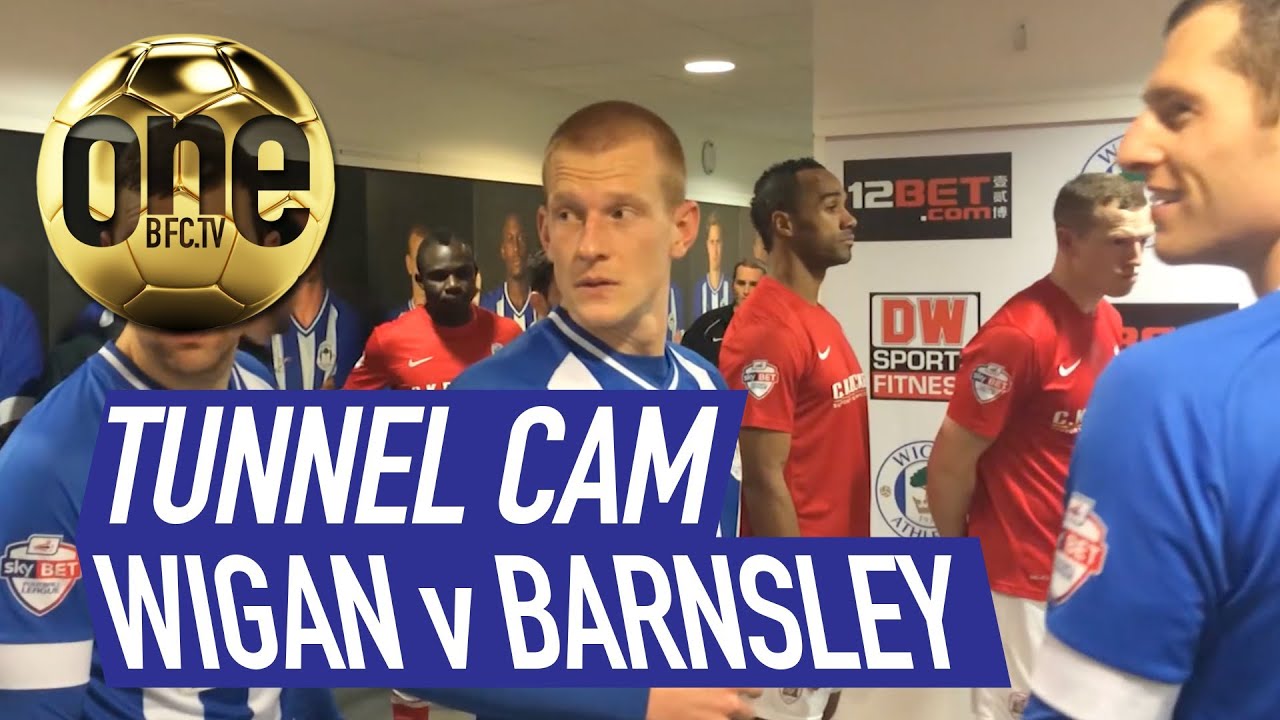 Tunnel Cam Wigan Athletic v Barnsley YouTube