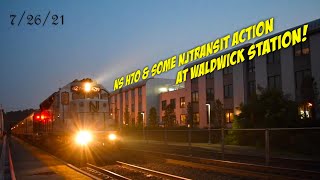 NS H70 & Some NJTransit Action At Waldwick Station! 7/26/21