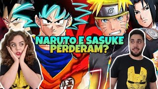 REACT- Goku e Vegeta VS. Naruto e Sasuke | Duelo de Titãs