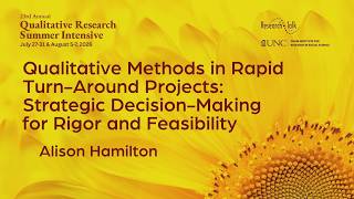 Qualitative Methods in Rapid Turn-Around Projects: Strategic Decision-Making for Rigor & Feasibility