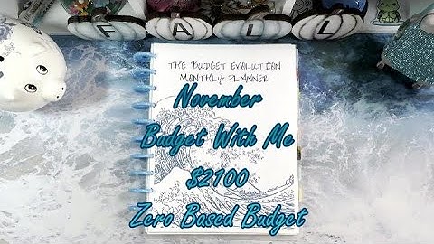 November Paycheck 2 Budget With Me $2100 using the Zero Based Budget Method & Cash Envelope System