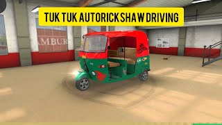 Modern City Tuk Tuk autorickshaw Driving Green Indian auto Gameplay for Android screenshot 1
