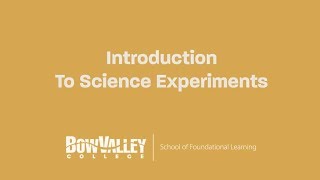 Introduction to Science Experiments