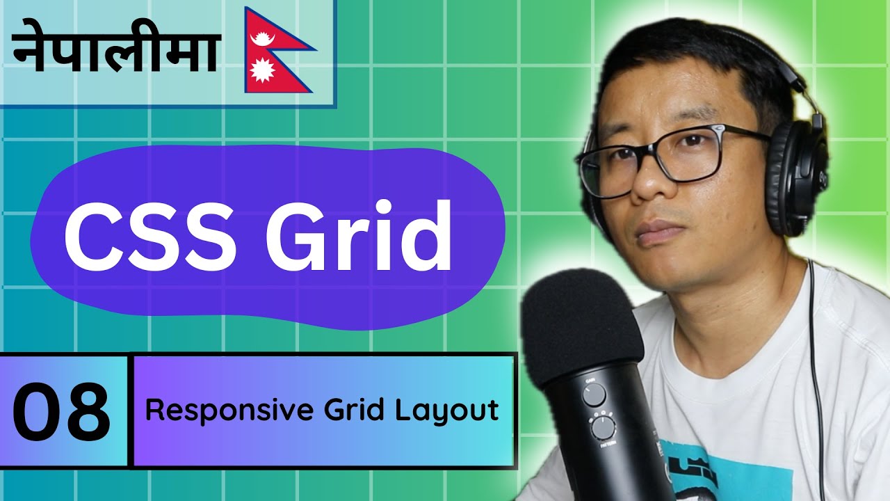 🚀 CSS Grid #8 - Responsive Grid Layout 🎯 - YouTube