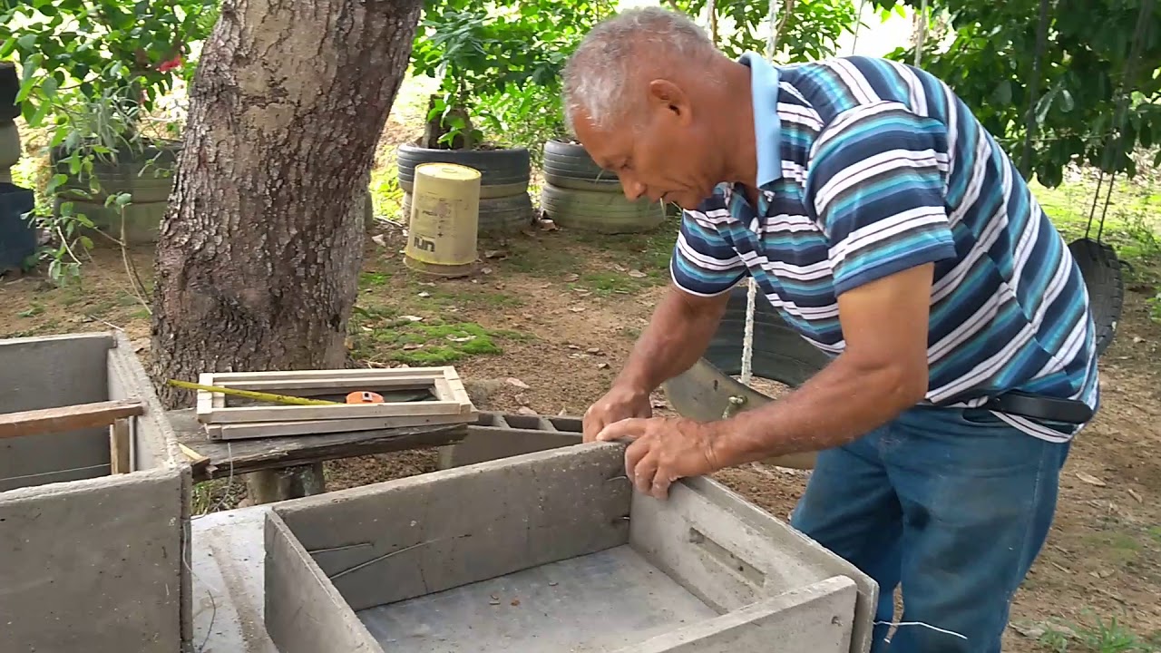 Melgueiras de cimento para caixa abelha apis