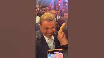 عمرو دياب مع تامر حسنى و مصطفى قمر فى حفل زفاف 