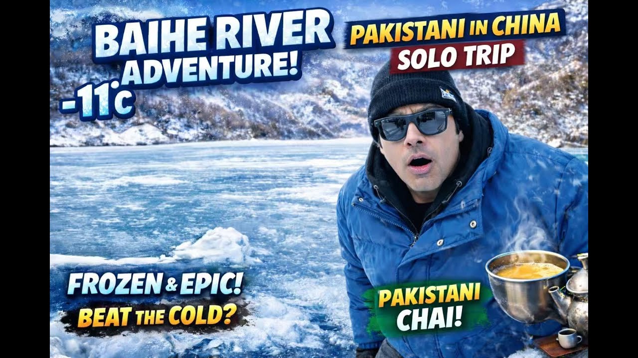 Заснеженное приключение на реке Бэйхэ: минус 11°C, пакистанский молочный чай, рыбалка и виды на з...