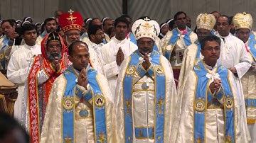 Canonization of St  Chavara & St  Euphrasia   Theme Song by Rome Choir
