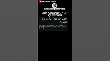 Surah Baqarah ayat 45 | Mishary Rashid Alafasy | سورة البقرة آية ٤٥