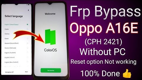 Oppo A16E FRP Bypass without PC: New Method 2024 | Bypass Google Account OPPO A16e