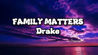 Drake - Family Matters Lyric Video (Kendrick Lamar, Future \& Rick Ross Diss)