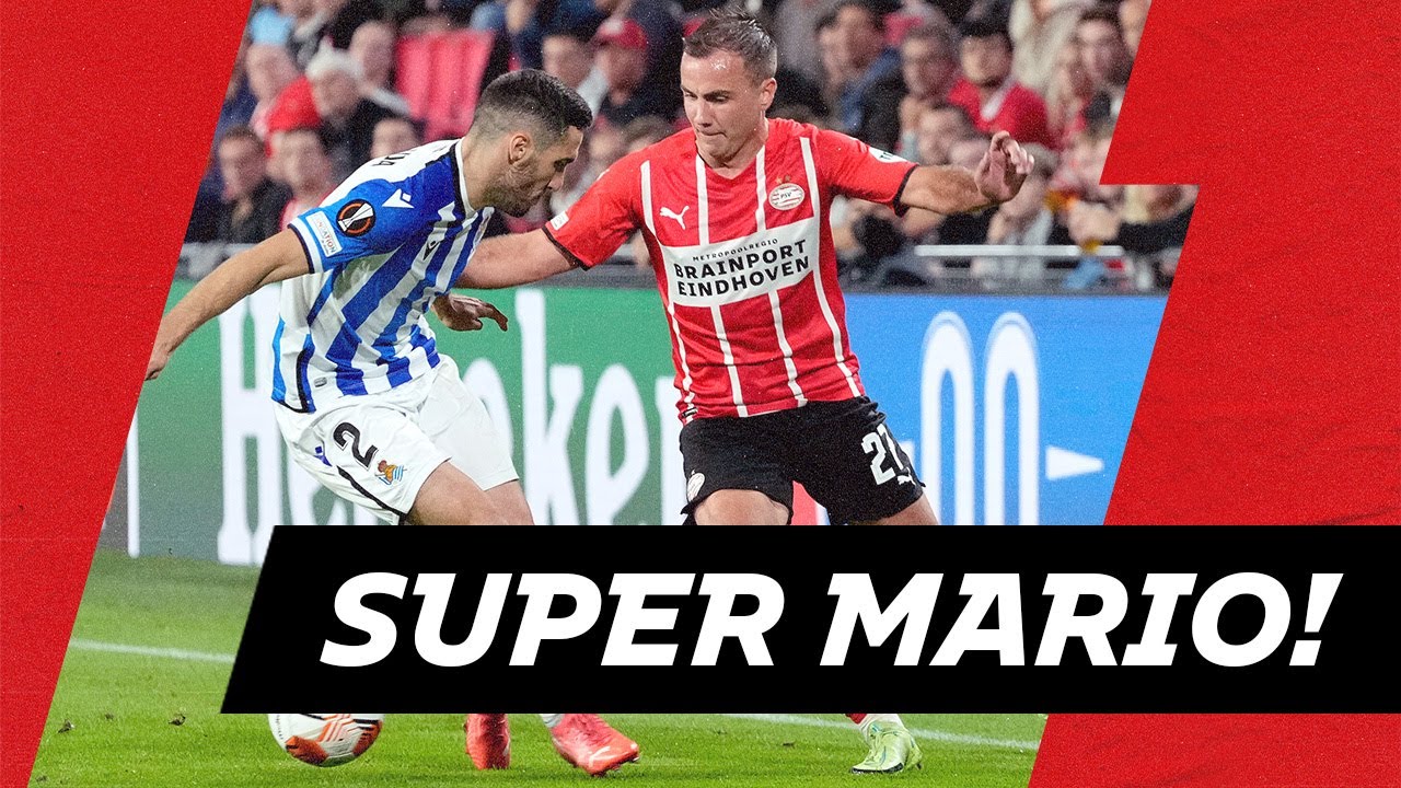 MARIO GÖTZE NUTMEG ???????? & assist on GAKPO | HIGHLIGHTS PSV - Real Sociedad (link in description)