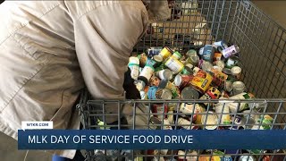 MLK Day of Service food drive