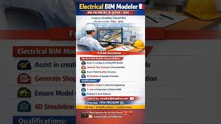 Electrical BIM Modeler Job Vacancies in Qatar 2026 #qatarjob #jobinqatar #shorttrending