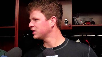 Matt Cain after taking liner off his forearm