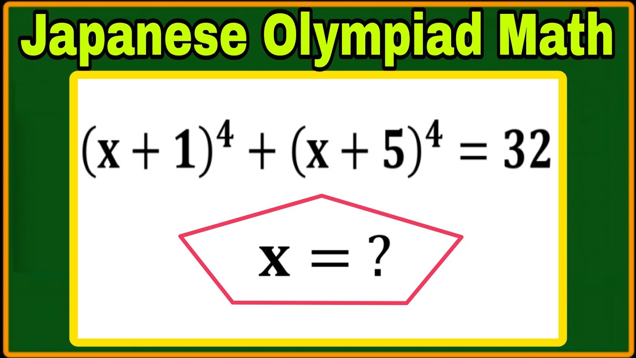 Japanese| A Hardest Algebra Olympiad Problem Solved Step-by-step| Can you solve this? #matholympiad