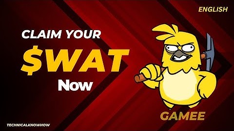 WAT Airdrop Claim Process - Gamee ✅