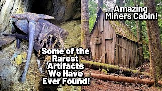 Miners Cabin is still Standing! Incredible Artifacts Found 1890s Abandoned Gold Mine