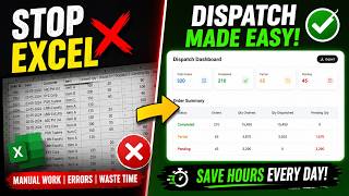 Stop Tracking Dispatch in Excel ❌ (Find Pending Orders Instantly)