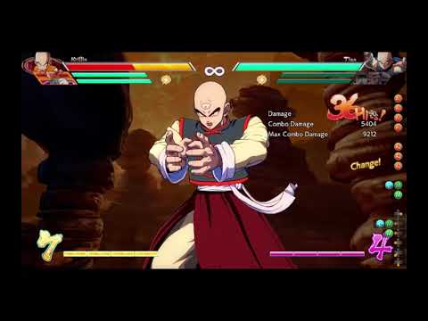 Dragonball FighterZ - Android 21, Kid Buu, Tien Combo 9.2k Damage