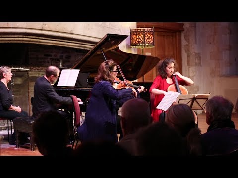 The Gould Piano Trio perform Schubert at Dartington Hall in Devon, UK