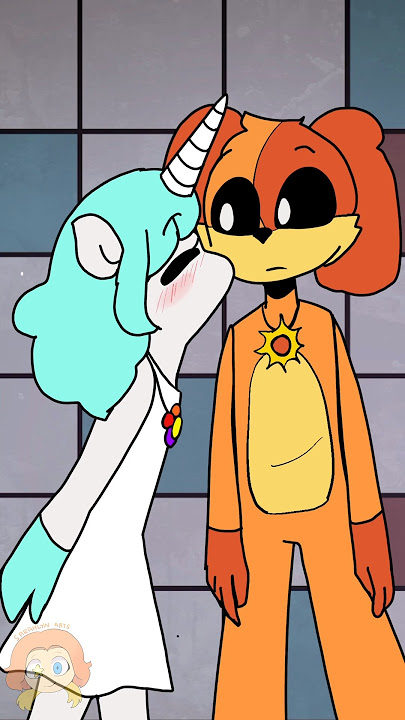 KISS 💋😘| Poppy Playtime Chapter 3 ft.Dogday and CraftyCorn #poppyplaytimechapter3 #shorts