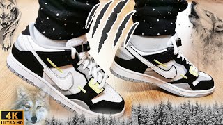 Nike Dunk Low Scrap​ Wolf Grey Light Lemon Twist / DETAIL​ &​ ON​ FEET​