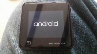 Android Wear Boot Animation On MotoACTV