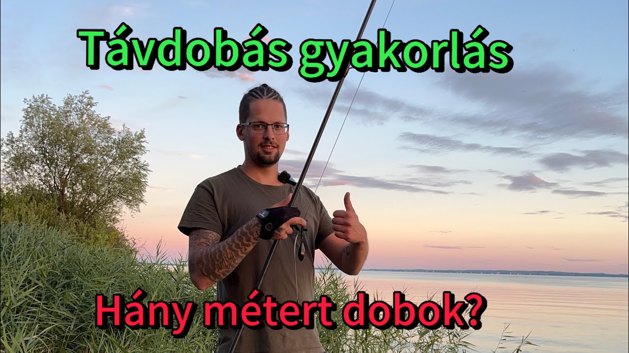 Bojlis botommal távdobás gyakorlás.