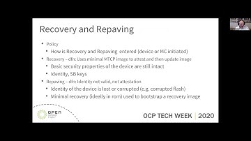 OCP 2020 Tech Week: Firmware Updates & Recovery
