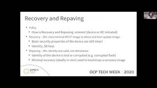 ocp 2020 tech week: firmware updates & recovery