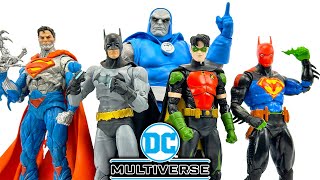 DC Multiverse Batman (Dick Grayson), Robin (Tim Drake), Fusion, Cyborg Superman & Darkseid Review!