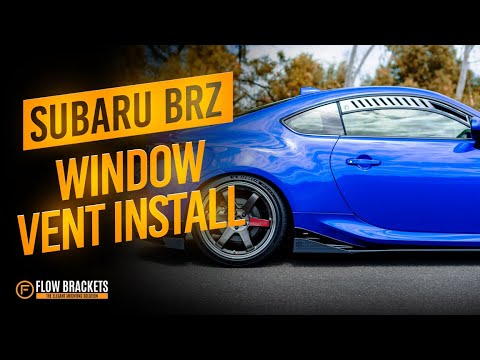 How to Install our Window Vent on the new Subaru BRZ STI | Flow Designs