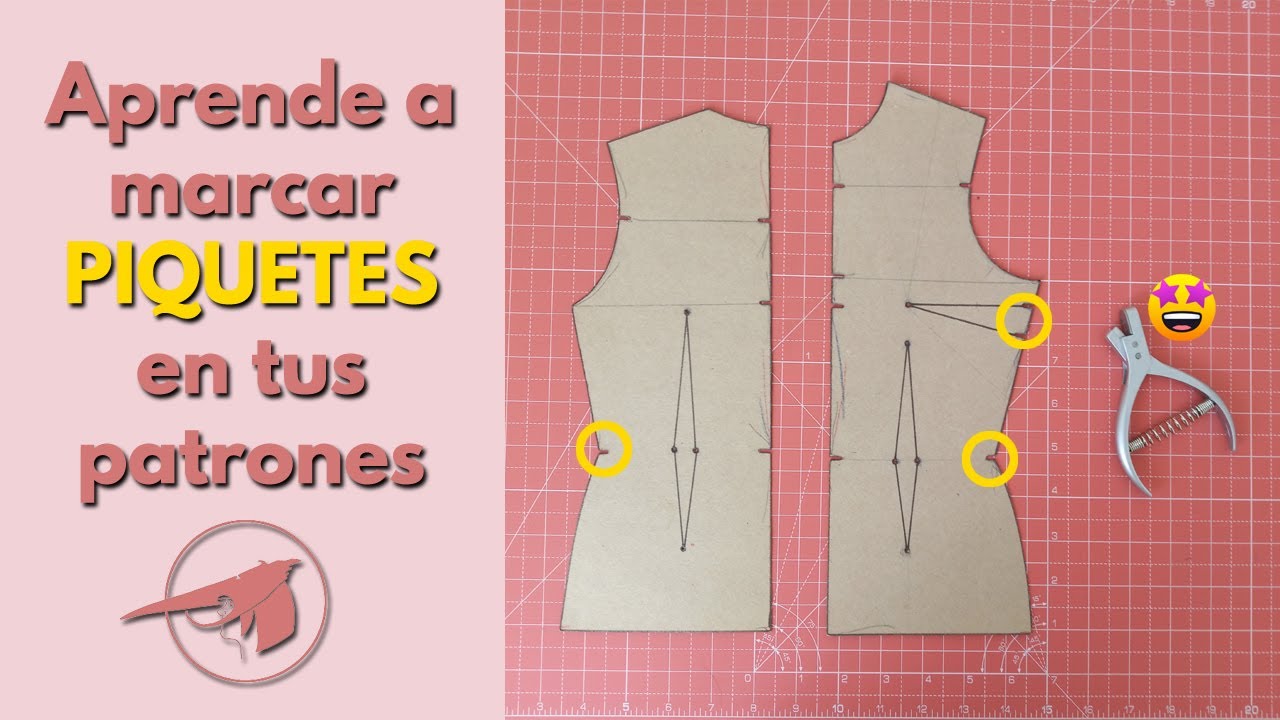Aprende a marcar los piquetes o aplomos en tus patrones