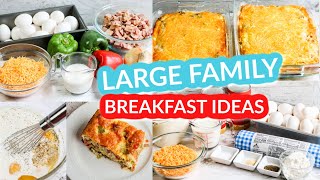 LARGE FAMILY BREAKFAST IDEAS | Denver Omelette Casserole and Biscuits and Gravy Casserole!