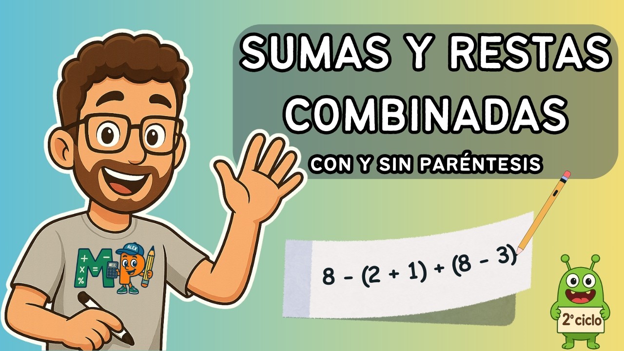 Operaciones Combinadas Sumas y Restas con y sin Paréntesis 📈 [MatesPrimaria ALEX]