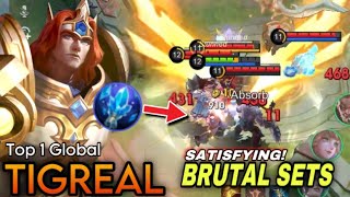 TIGREAL SUPER SATISFYING MONTAGE | Tigreal Best Set | Tank Montage MLBB