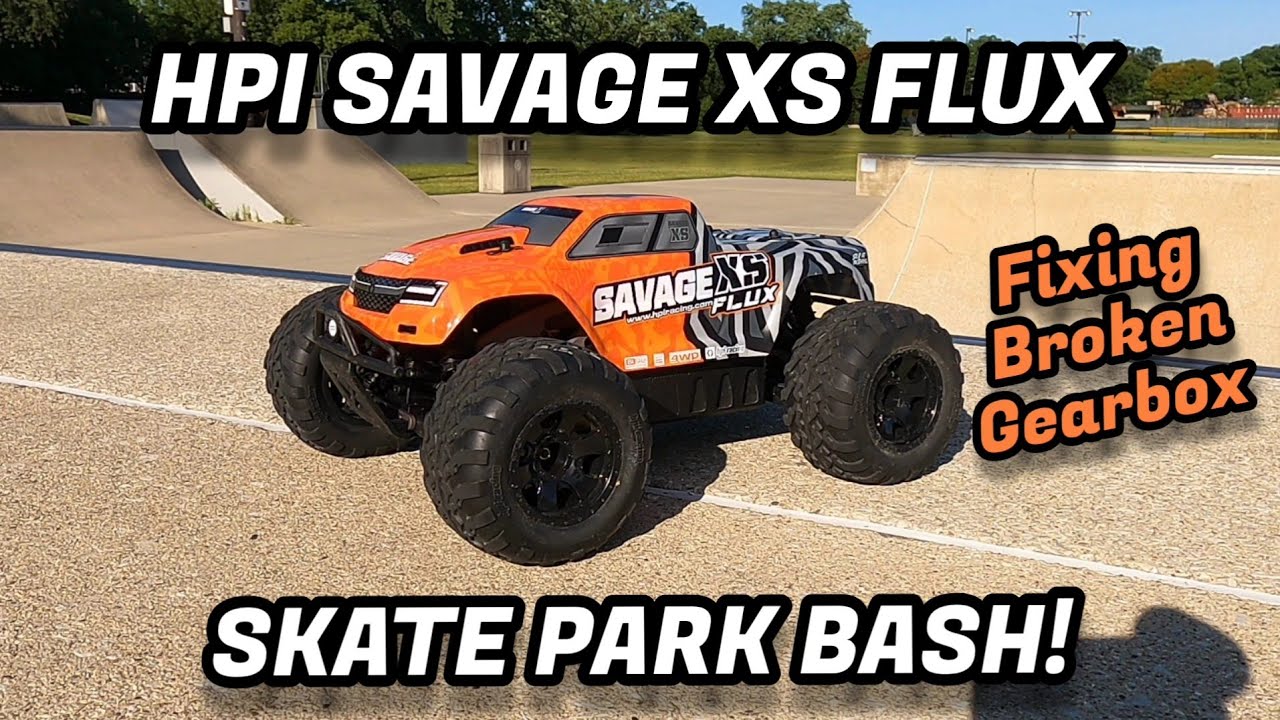 Fixing my HPI Savage XS and Skate Park Bashing! - YouTube