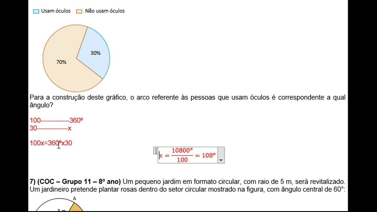 COMPRIMENTO DA CIRCUNFERÊNCIA EXERCÍCIOS