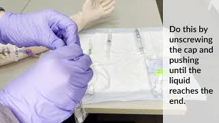 Home Infusion Services - Preparing an IV bag for infusion at home