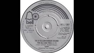 UK New Entry 1973 (50) Dawn featuring Tony Orlando - Tie A Yellow Ribbon Round The Ole Oak Tree