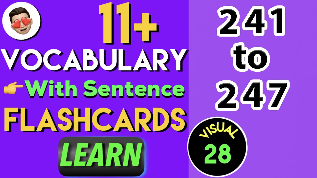 (#28) 11 Plus Vocabulary Flashcards | 11 plus Vocabulary List | 11 plus ...