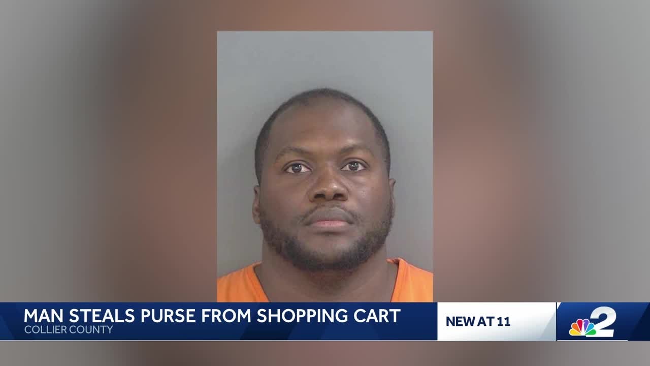 Naples man arrested for stealing purse left in shopping cart - YouTube
